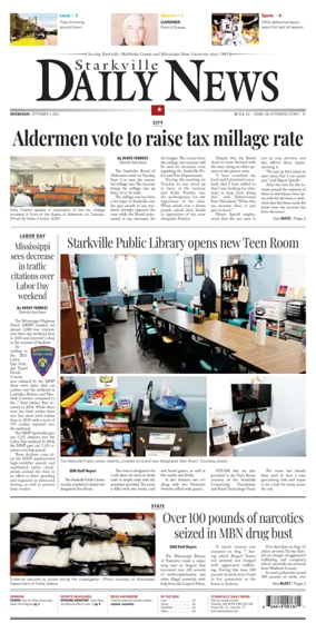 Cover of Starkville Daily News