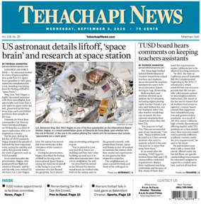 Cover of Tehachapi News