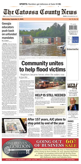 Cover of The Catoosa County News