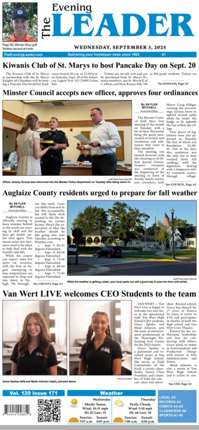 Cover of The Evening Leader