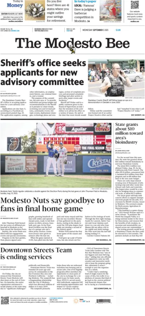 Cover of The Modesto Bee