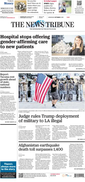 Cover of The News Tribune