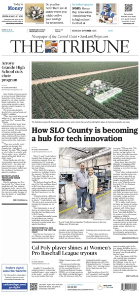 Cover of The Tribune (SLO)