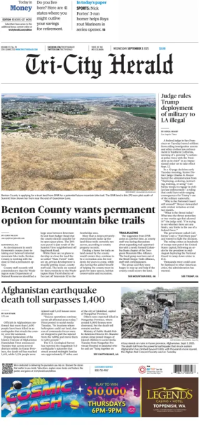 Cover of Tri-City Herald