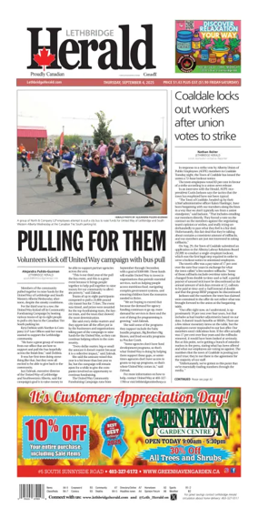 Cover of Lethbridge Herald