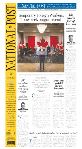 Cover of National Post - (National Edition)