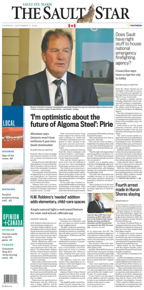 Cover of The Sault Star
