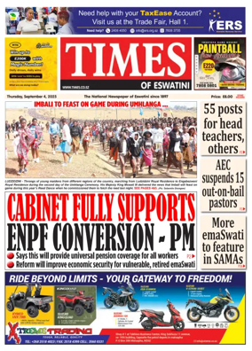 Cover of Times of Eswatini