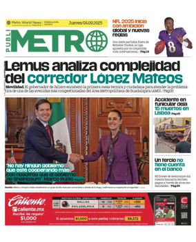 Cover of Publimetro Guadalajara