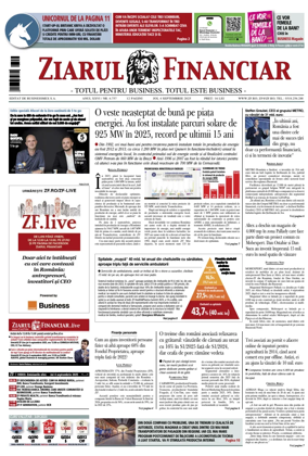 Cover of Ziarul Financiar