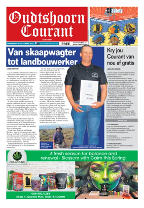 Cover of Oudtshoorn Courant