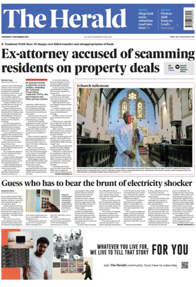 Cover of The Herald (South Africa)