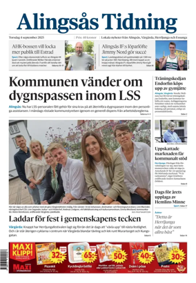 Cover of Alingsås Tidning