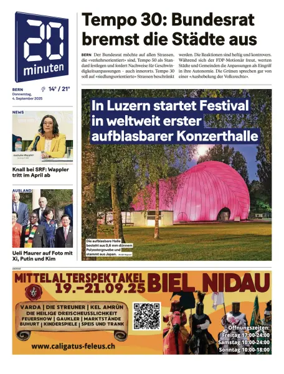 Cover of 20 Minuten - Bern