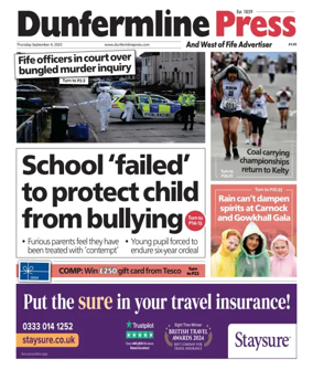 Cover of Dunfermline Press