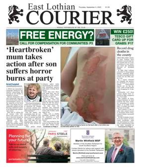 Cover of East Lothian Courier