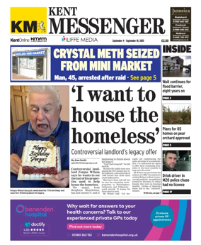 Cover of Kent Messenger Maidstone