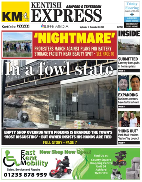 Cover of Kentish Express Ashford & District