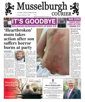 Cover of Musselburgh Courier