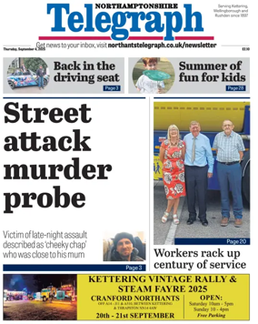 Cover of Northants Evening Telegraph