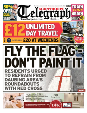 Cover of Scunthorpe Telegraph