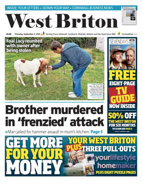 Cover of West Briton (Falmouth Penryn Helston The Lizard)
