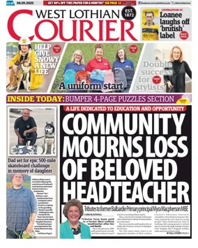 Cover of West Lothian Courier