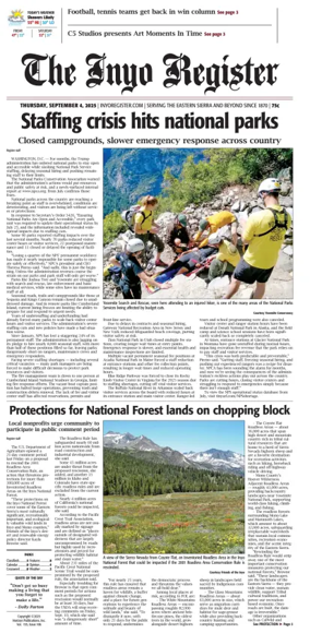 Cover of Inyo Register