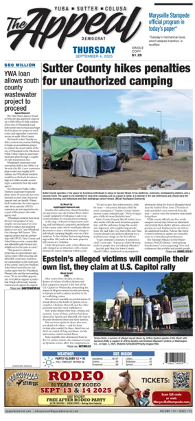 Cover of Marysville Appeal-Democrat    
