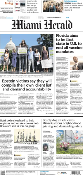 Cover of Miami Herald