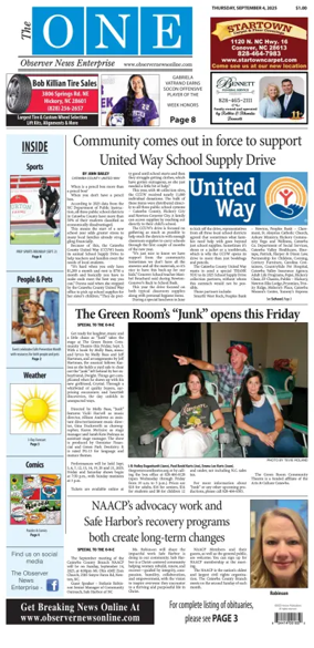 Cover of Observer News Enterprise