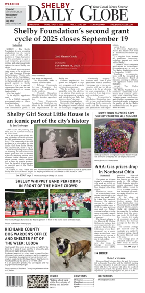 Cover of Shelby Daily Globe