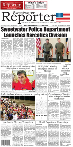 Cover of Sweetwater Reporter