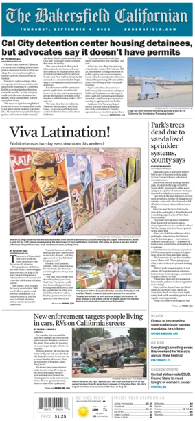 Cover of The Bakersfield Californian