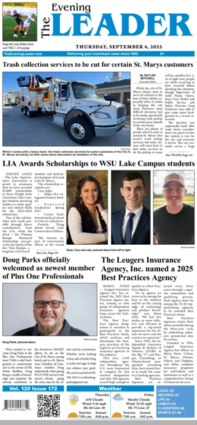 Cover of The Evening Leader