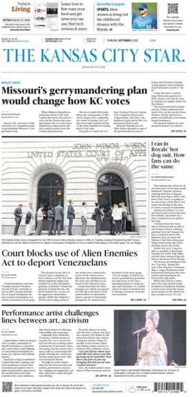 Cover of The Kansas City Star
