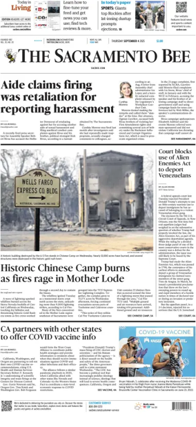 Cover of The Sacramento Bee