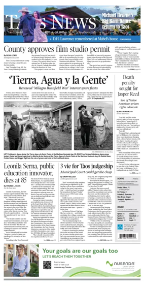 Cover of The Taos News