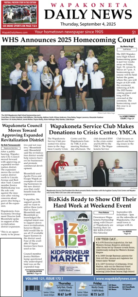 Cover of Wapakoneta Daily News