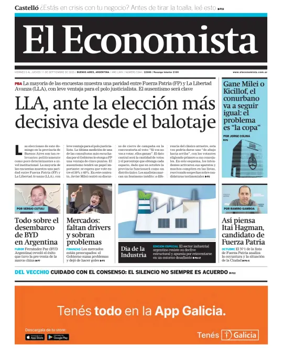 Cover of El Economista (Argentina)