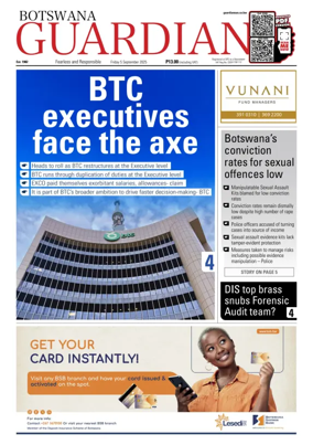 Cover of Botswana Guardian