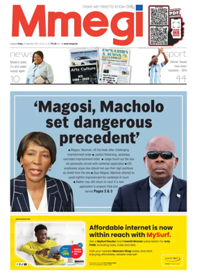 Cover of Mmegi