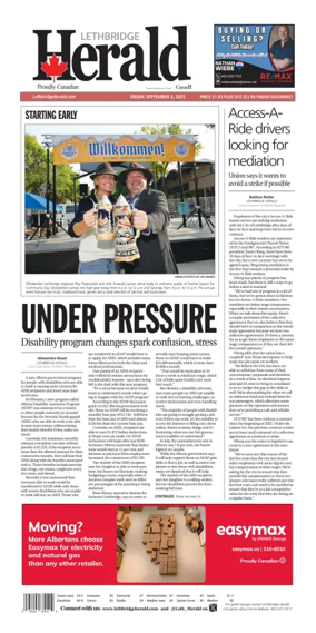 Cover of Lethbridge Herald