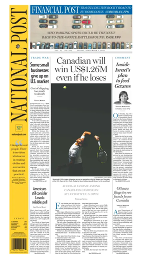 Cover of National Post - (National Edition)