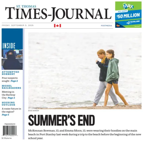 Cover of St. Thomas Times-Journal