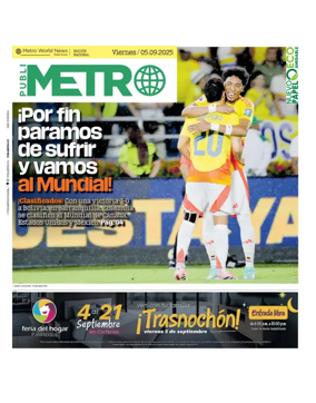 Cover of Publimetro Colombia