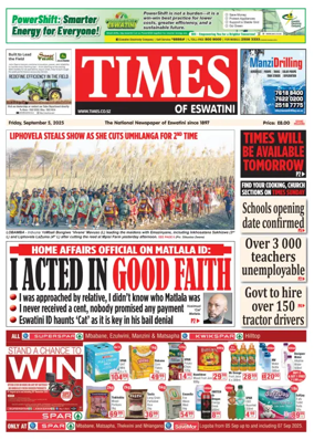Cover of Times of Eswatini
