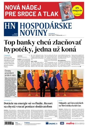 Cover of Hospodarske noviny