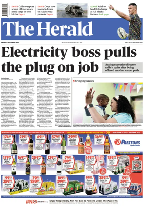 Cover of The Herald (South Africa)