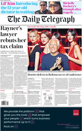 Cover of The Daily Telegraph